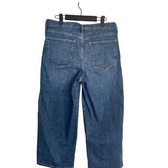 Banana Republic Waist 32 G Crop Premium Denim Jeans Medium Wash - Picture 10 of 13